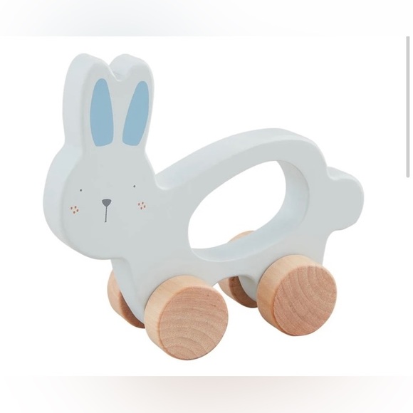 New MudPie Wood Bunny toy bundle - Picture 1 of 7